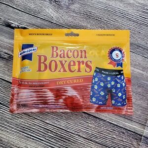 Men's Boxer Briefs Novelty‎ Underwear Bacon and Eggs Patterned Size Small